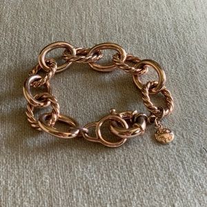 J Crew rose gold chunky link bracelet